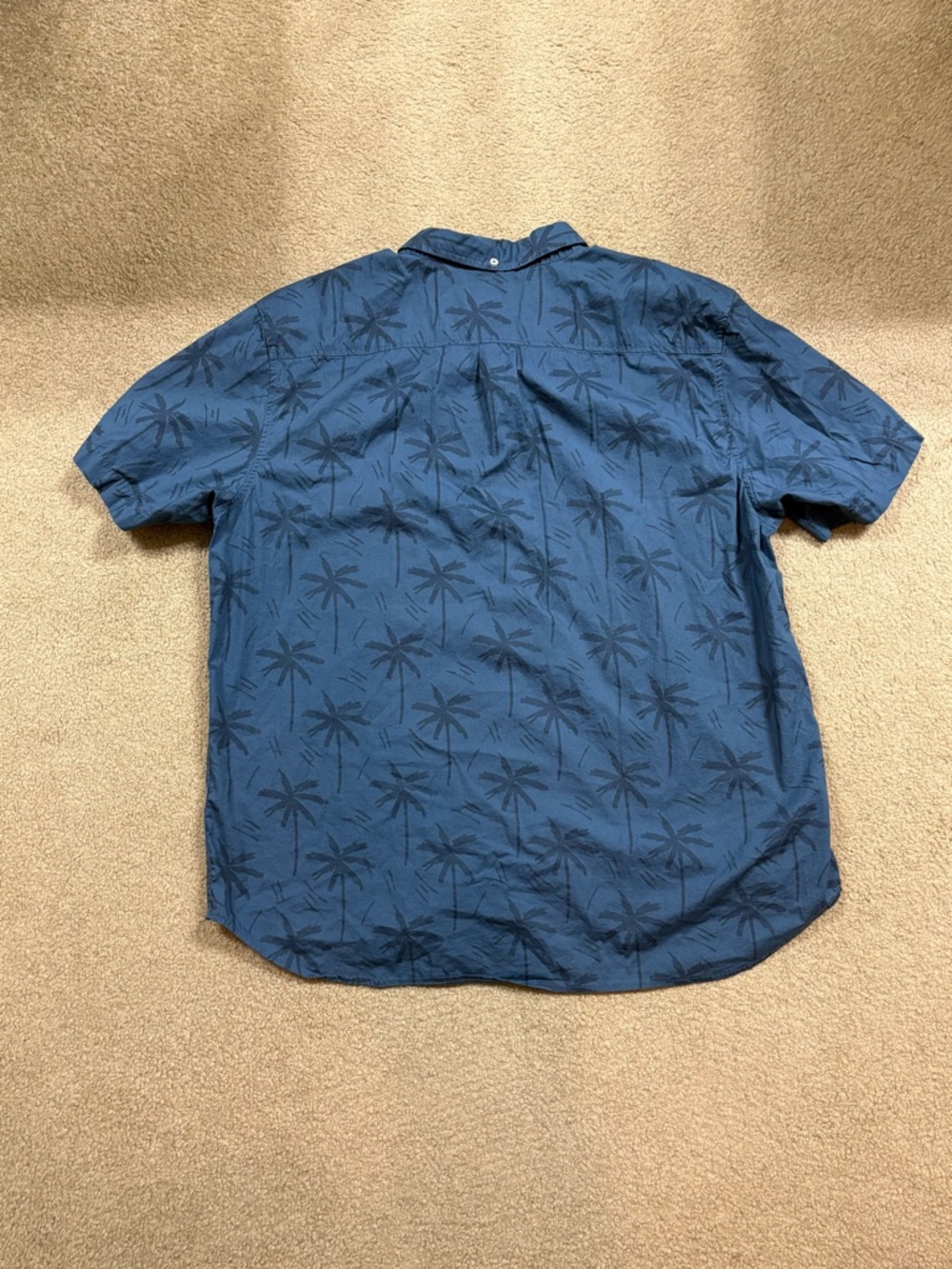 chubbies Navy Short-Sleeve Palm Print Button-Up Shirt - Picture 2 of 6